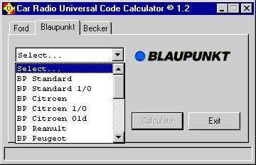 Blaupunkt car radio code calculator download free full