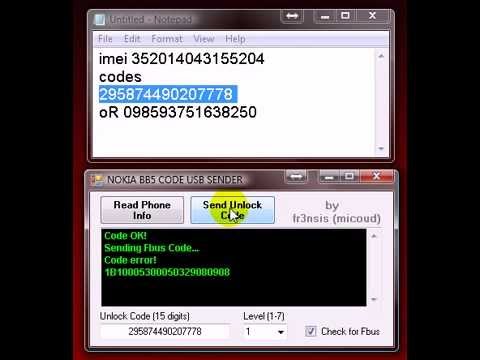 nokia bb5 usb code sender